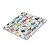 サボリモダンスの幾何学的パターン タイル (側面)