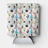 サボリモダンスの幾何学的パターン 缶クーラー (正面)