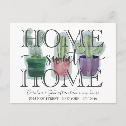 サボリモダンスウォーターカラーニューホーム 案内ポストカード (正面)