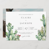 サボリモダン結婚ス 招待状 (正面/裏面)