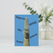 サボリユーモアのあるスパーティー インビテーションポストカード (スタンド正面)