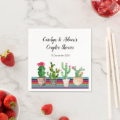 サボリ素朴スカップルのシャワーナプキン スタンダードカクテルナプキン (インサイチュ)