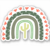 サボレインボーモダンデザートアーティザンサウスウェストおもしろい シール (正面)