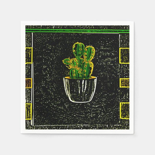 サボ描シ スタンダードカクテルナプキン (正面)