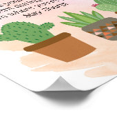 サボ教えスの先生壁プリントのように ポスター (角)