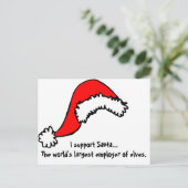サポおもしろいートSanta シーズンポストカード (スタンド正面)