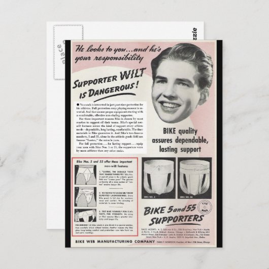 サポーター・ウィルトは危険だ！ ポストカード (正面/裏面)