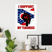 サポートする先生 ポスター (ホームオフィス)