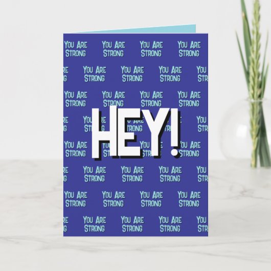 サポートと勇気付けられるを提供する感情移入カード サンキューカード (正面)