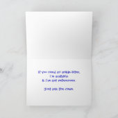 サポートと勇気付けられる – ドッグ恋人アニマルユーモア カード (内部)