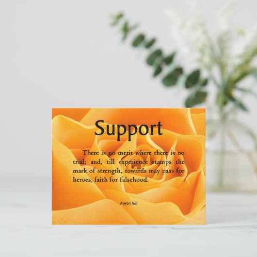 サポートと強さ ポストカード (スタンド正面)