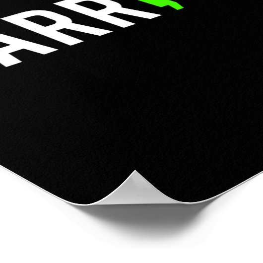 サポートのための健康セミコロン戦士デザインギフト ポスター (角)