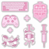 サポートのメインピンクゲーマーシールパック シール (正面)