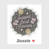 サポートのローカル農家フローラ シール (シート)