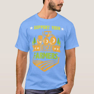 サポートのローカル農家農業 Tシャツ