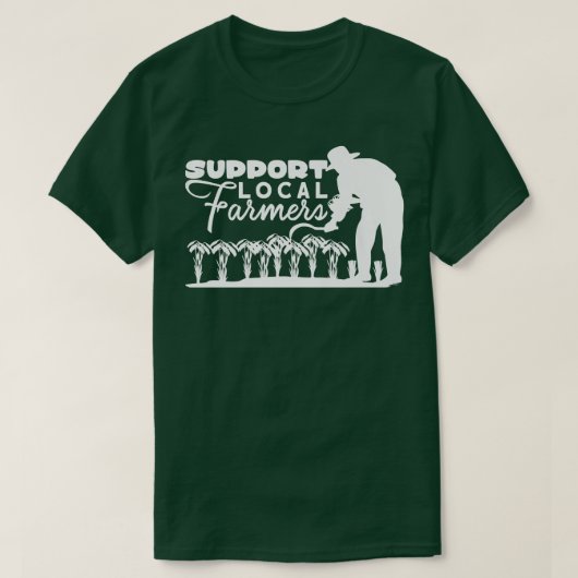 サポートのローカル農家 Tシャツ (デザイン正面)