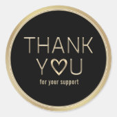 サポートの丸ステッカークラシックをありがとう ラウンドシール (正面)