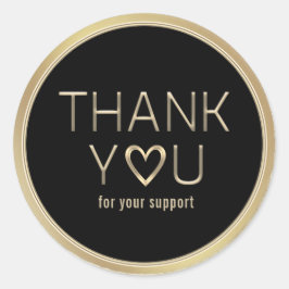 サポートの丸ステッカークラシックをありがとう ラウンドシール