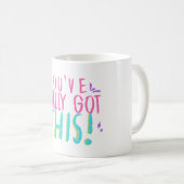 サポートの動得機付きが完全に引用文 コーヒーマグカップ (正面右)