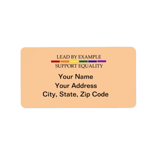 サポートの平等住所 シールシート ラベル (正面)