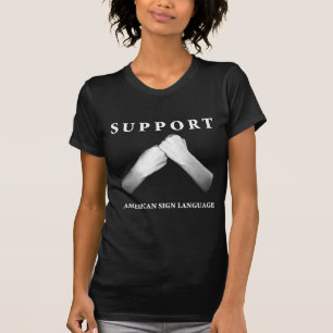 サポートアメリカ手話(前部) (7) Tシャツ