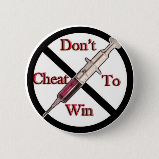 サポートアンチドーピング 缶バッジ (正面)