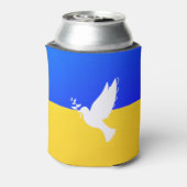 サポートウクライナクーラーボックス平和鳩 – 自由 缶クーラー (缶裏面)