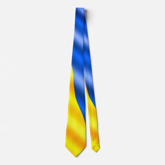 サポートウクライナネックタイウクライナ国旗 – 自由 ネクタイ (正面)