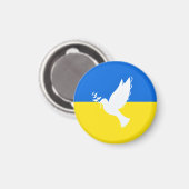 サポートウクライナ磁石平和ドーヴウクライナ国旗 マグネット (正面/裏面)