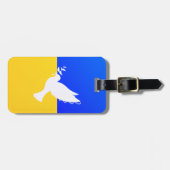 サポートウクライナ荷物タグ平和鳩 – 自由 ラゲッジタグ (正面横)