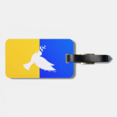 サポートウクライナ荷物タグ平和鳩 – 自由 ラゲッジタグ (裏面横)
