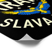 サポートウクライナIはウクライナFlaと共に立つ ポスター (角)