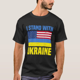 サポートウクライナIはウクライナFlaと共に立つ Tシャツ
