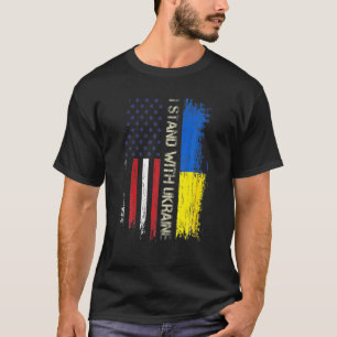 サポートウクライナIはウクライナFlaと共に立つ Tシャツ