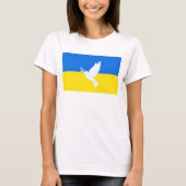 サポートウクライナTシャツ平和鳩 – 自由 Tシャツ (正面)