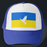 サポートウクライナTrucker Hat Peace Dove - Freedom キャップ<br><div class="desc">サポートウクライナのトラック運転手の帽子 – 平和 – ウクライナ国旗の帽子 – 自由サポート – 連帯 – 強い団結 – 自由の勝利！世界をより良い場所にしよう – みんなで一緒に！より良い世界が始まる – 依存 – あなたにも必要！1000以上のZazzle製品に転送できる。カスタマイズツールを使用して、要素/文字のサイズ変更、移動、削除、追加。我々はウクライナと共に立つ！</div>