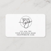 サポートカスタムレトロに感謝のロゴ 名刺 (裏面)