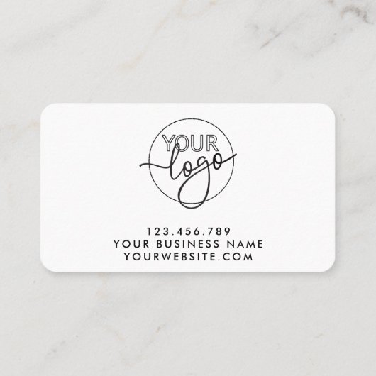 サポートカスタムレトロに感謝のロゴ 名刺 (裏面)