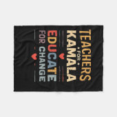 サポートカマラハリスエデュケーション先生ハリス フリースブランケット (正面(横))