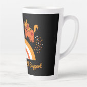 サポートガールメンタルヘルス認識度ラージコーヒー カフェラテマグ (右)