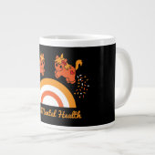 サポートガールメンタルヘルス認識度 ジャンボコーヒーマグカップ (正面右)