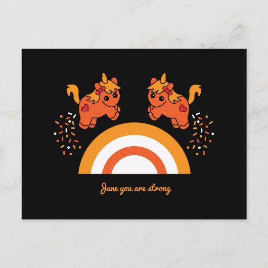 サポートガールメンタルヘルス認識度 ポストカード (正面)