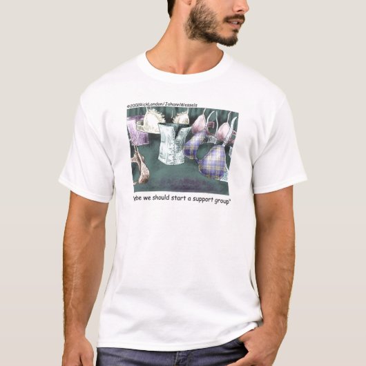サポートグループの面白いギフト&Tシャツ Tシャツ (正面)