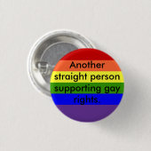 サポートゲイの権利 缶バッジ (正面&裏面)