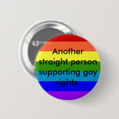 サポートゲイの権利 缶バッジ (正面&裏面)