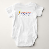 サポートジュリアの戦い!  戦士Handprint ベビーボディスーツ (裏面)