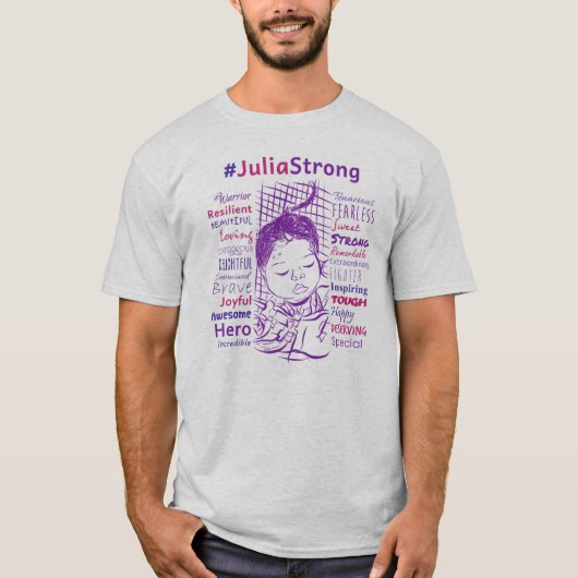 サポートジュリアの戦い! #JuliaStrong Tシャツ (正面)