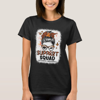 サポートスクワッドメッシーブンバタフライオレンジリボンル Tシャツ