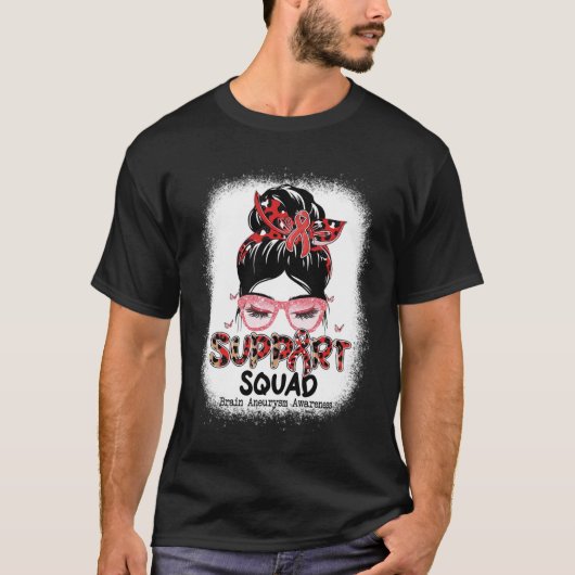 サポートスクワッド乱蝶の脳動脈瘤A Tシャツ (正面)