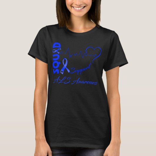 サポートスクワッド脱毛症ALS認識度 Tシャツ (正面)